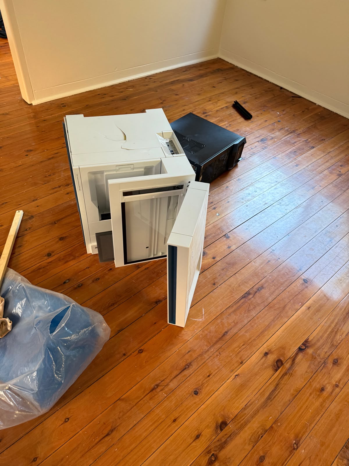 Printer damage — Bodie's handiwork