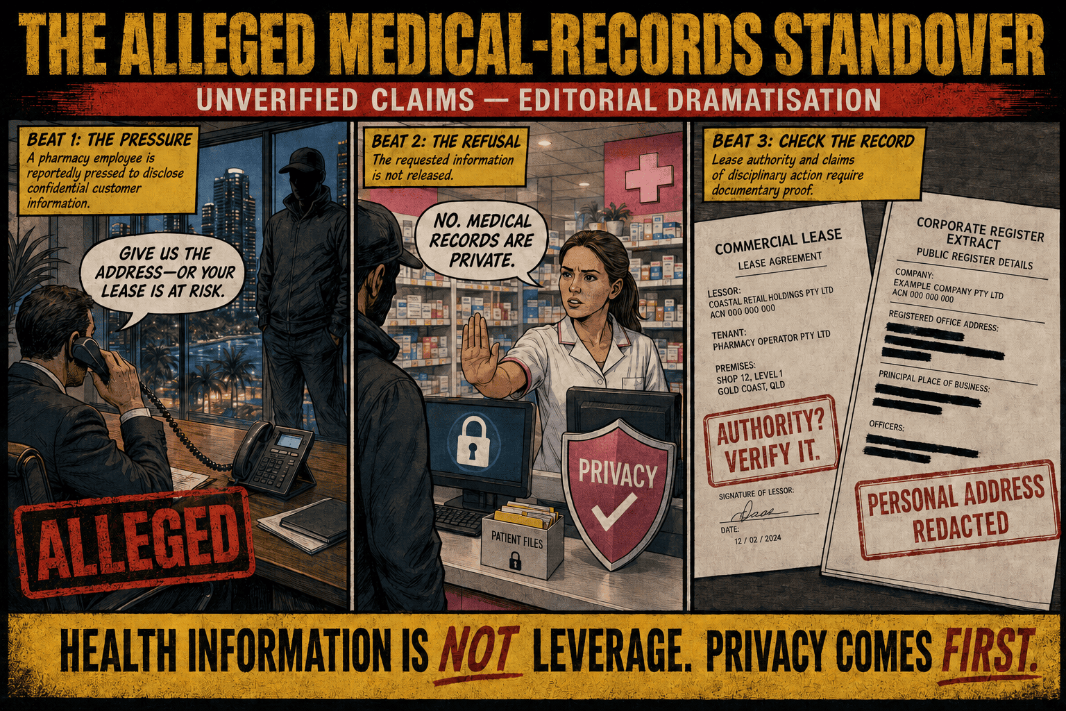 Corrected public register details