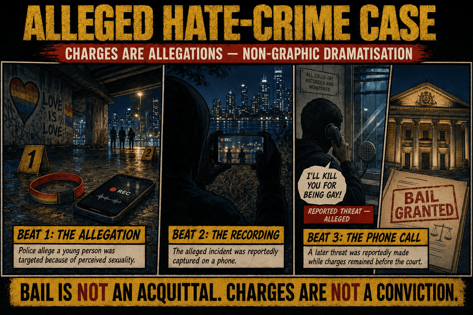 Recording, bail, and disputed allegations