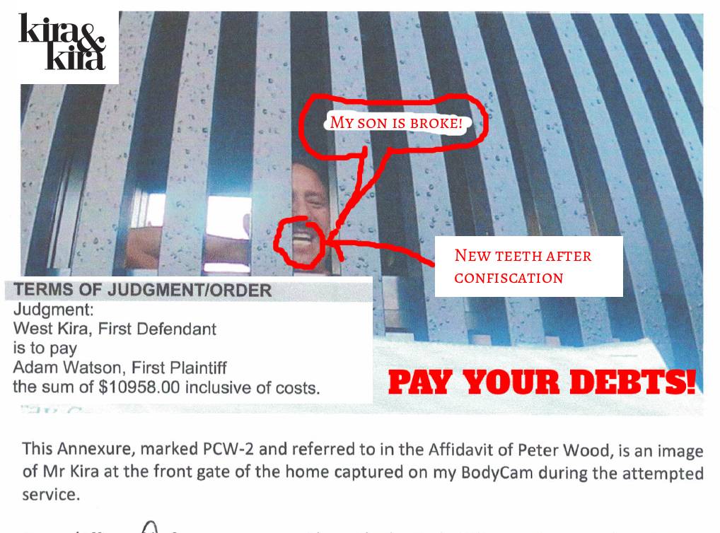 Grason Kira — Bankruptcy Notice / My son is broke / Pay your debts / New teeth after confiscation