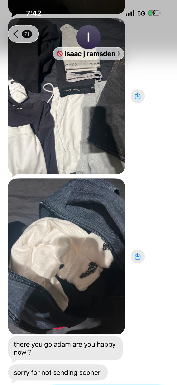 SMS message exchange 2