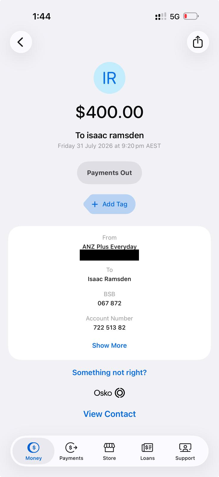 Payment receipt 2