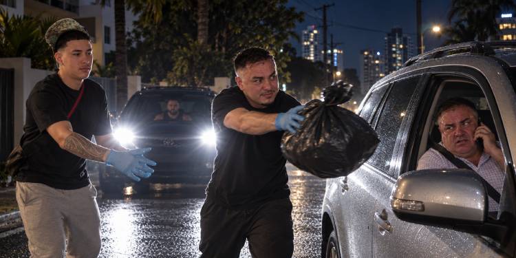 Throwing shit at Mr. Watson’s car