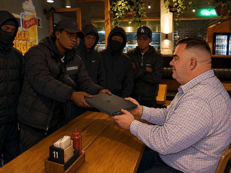 RJ laptop handover — Sex & Crime Squad