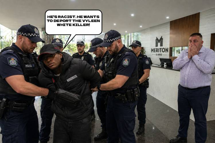 RJ at Meriton — Vyleen White deportation rant