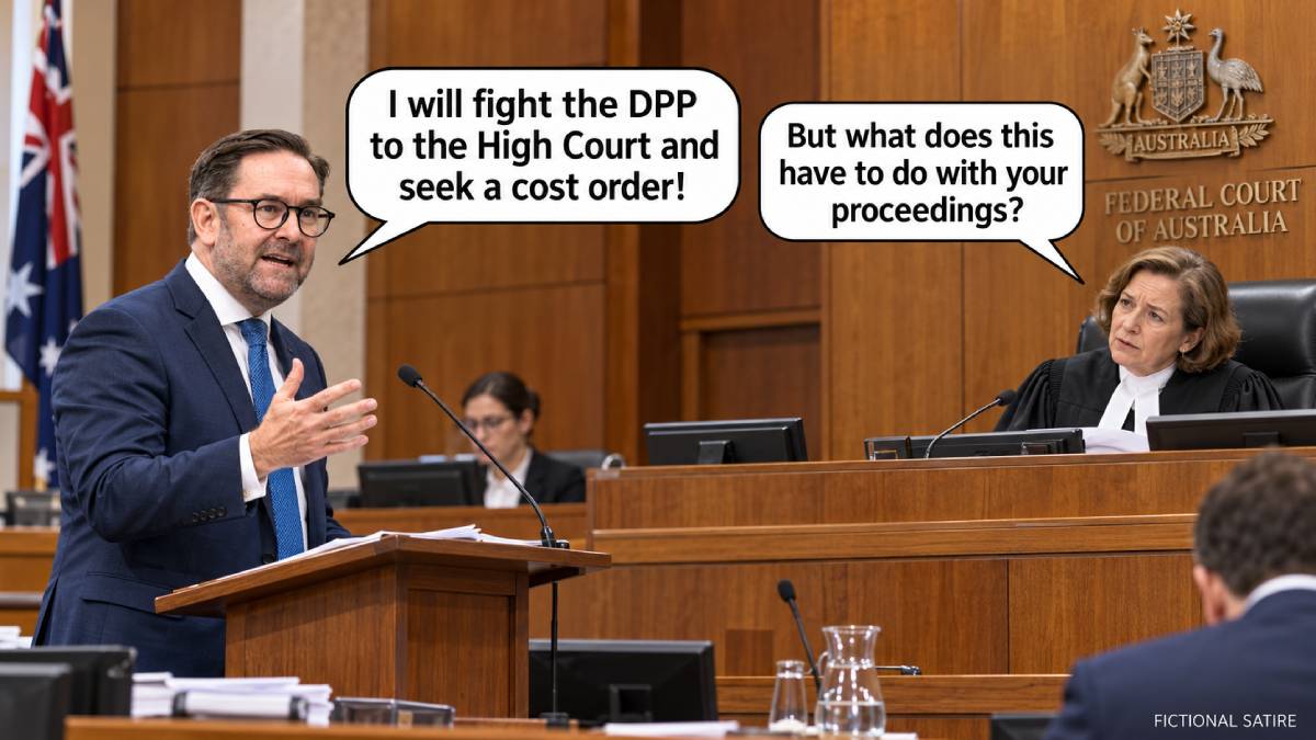 Trying to bully Mr. Watson and rack up bills with pointless fights against the DPP