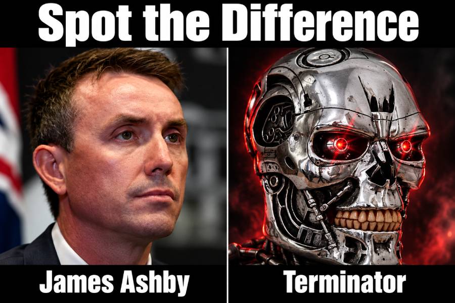 Spot the difference · The Evil Terminator · James Ashby